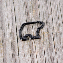 16G 5/16 Black Polar Bear Closure Ring