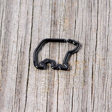16G 5/16 Black Polar Bear Closure Ring
