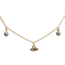 14G 9/16 Clear Gem Gold Tone Eye Star Feather Dangle Nipple Chain