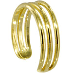 14k GOLD Cubic TRIPLE LINE Toe Ring