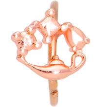 20G 5/16 Rose Gold Tone Magic Genie Lamp Nose Hoop