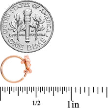 20G 5/16 Rose Gold Tone Magic Genie Lamp Nose Hoop