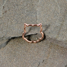 16G 3/8 Rose Gold Tone Barn Owl Halloween Closure Ring