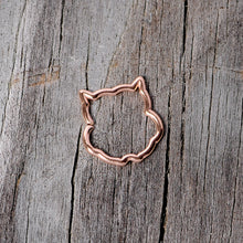 16G 3/8 Rose Gold Tone Barn Owl Halloween Closure Ring