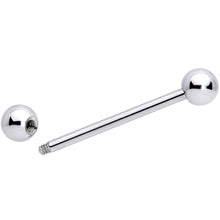 14G 3/4 Stainless Steel Extra Long Barbell Tongue Ring