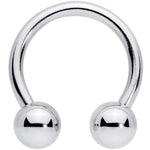 14G 7/16 Classic Steel Horseshoe Circular Barbell