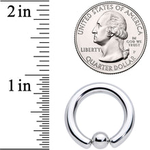 6G 5/8 Stainless Steel BCR Captive Bead Ring