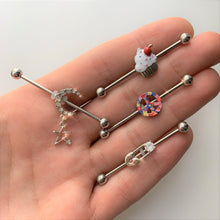 14G 5/8 Hippie Rainbow Peace Sign Barbell Nipple Ring Set