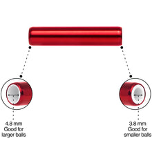 5mm to 6mm Red Aluminum Body Piercing Ball Removal Tool