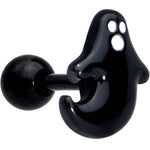 16G 1/4 Black Howling Ghost Halloween Cartilage Tragus Earring