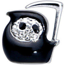 16G 1/4 Black Grim Reaper Halloween Cartilage Tragus