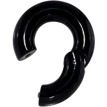 0G 9/16 Black PVD Steel Hinged Segment Ring