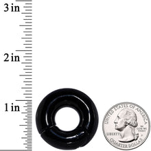 00G 9/16 Black PVD Steel Hinged Segment Ring