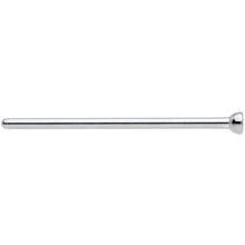 18G 3/4 Clear CZ Gem Grade 23 Titanium Fishtail Nose Ring 2mm