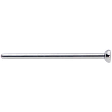 18G 3/4 Clear CZ Gem Grade 23 Titanium Fishtail Nose Ring 2.5mm