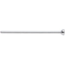 20G 3/4 Clear CZ Gem Grade 23 Titanium Fishtail Nose Ring 2mm