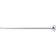 20G 3/4 Clear CZ Gem Grade 23 Titanium Fishtail Nose Ring 2.5mm