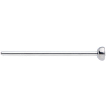 20G 3/4 Clear CZ Gem Grade 23 Titanium Fishtail Nose Ring 3mm