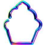 16G 5/16 Rainbow Baked Treats Cupcake Closure Ring