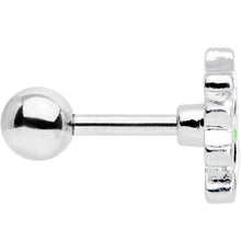 16G 1/4 Black White Hungry Panda Bear Cartilage Tragus Earring
