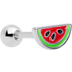 16G 1/4 Red Green Juicy Watermelon Fruit Cartilage Tragus Earring