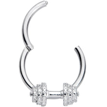 16G 3/8 Weightlifting Barbell Hinged Segment Ring