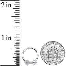 16G 3/8 Weightlifting Barbell Hinged Segment Ring