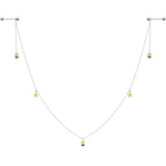 14G 9/16 Yellow Flower Bee Dangle Nipple Chain