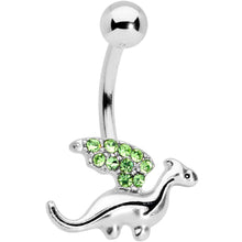 Green Gem Darling Dragon Belly Ring