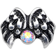 16G 1/4 Aurora Gem Angel Wings Cartilage Tragus Earring