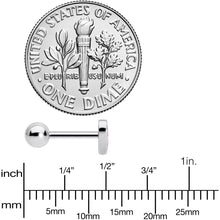 16G 1/4 Lesbian Pride Heart Cartilage Tragus Earring