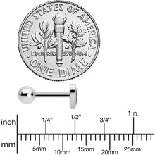 16G 1/4 Lesbian Love Heart Cartilage Tragus Earring