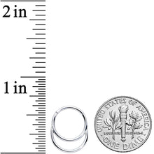 16G 3/8 Grade 23 Titanium Double Loop Hinged Septum Clicker