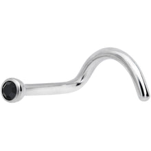 18G Black 2mm Grade 23 Titanium Press Fit Left Nose Ring Screw