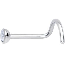 20G Clear 2.5mm Grade 23 Titanium Press Fit Left Side Nose Screw