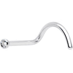 20G Clear 1.5mm Grade 23 Titanium Press Fit Left Side Nose Screw