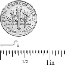 20G Clear 1.5mm Grade 23 Titanium Press Fit Left Side Nose Screw