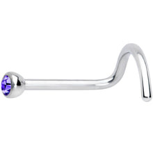 20G Purple 2mm Grade 23 Titanium Press Fit Left Side Nose Screw