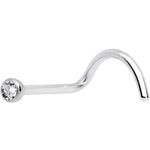 20G Clear 2mm Grade 23 Titanium Press Fit Left Side Nose Screw