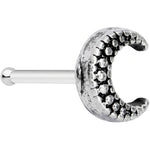 20G 5/16 Textured Crescent Moon Nose Bone