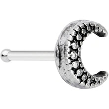 20G 5/16 Textured Crescent Moon Nose Bone