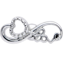 16G 1/4 Infinity Heart Valentines Day Cartilage Tragus Earring