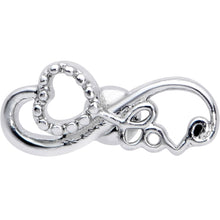 16G 5/16 Infinity Heart Valentines Day Labret Monroe Tragus