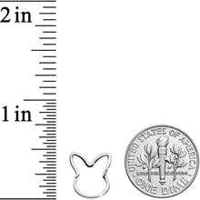 18G 5/16 Easter Bunny Rabbit Closure Ring