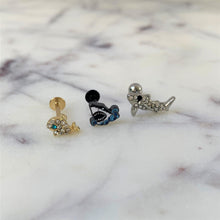 16G 5/16 Black Shark Bite Labret Monroe Tragus