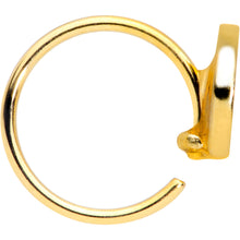 20G 5/16 Gold Tone Rainbow Grapefruit Nose Hoop
