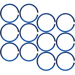 22G 5/16 Blue Anodized Seamless Circular Ring Set of 12