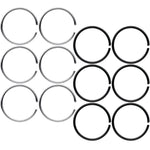 22G 5/16 Steel Black Anodized Seamless Circular Ring Set of 12