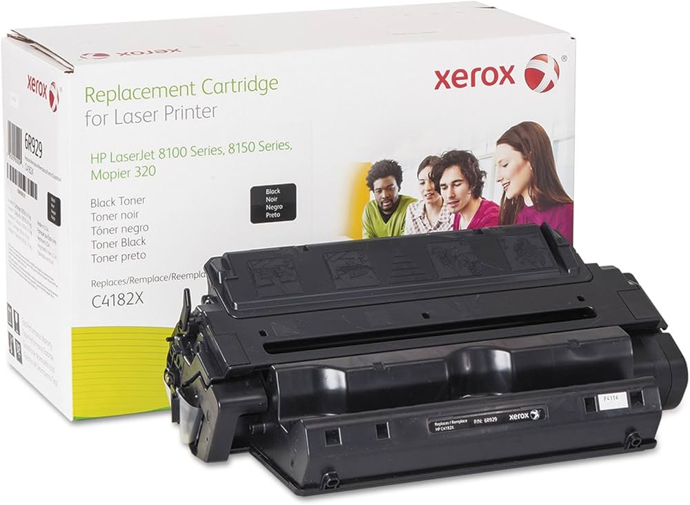 New, Pre-Owned - Xerox 6R929 Standard Yield Black Toner Cartridge, (Alternative To The HP C4182X Cartridge)