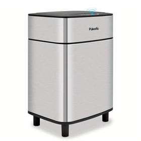 Automatic Stainless Steel Sensor Trash Can – Hands-free Quiet Close & Odor-Control System